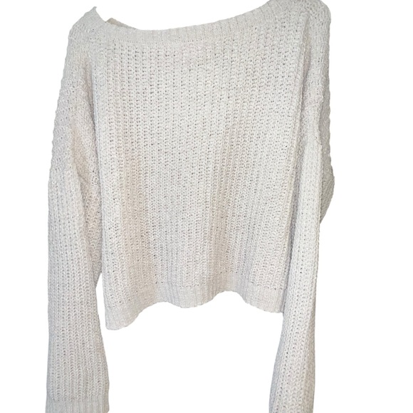 Double Zero ecru/Off-White Knit Sweater women’s large - Picture 1 of 5